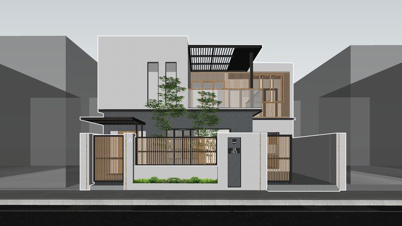 nhà 2 tầng 