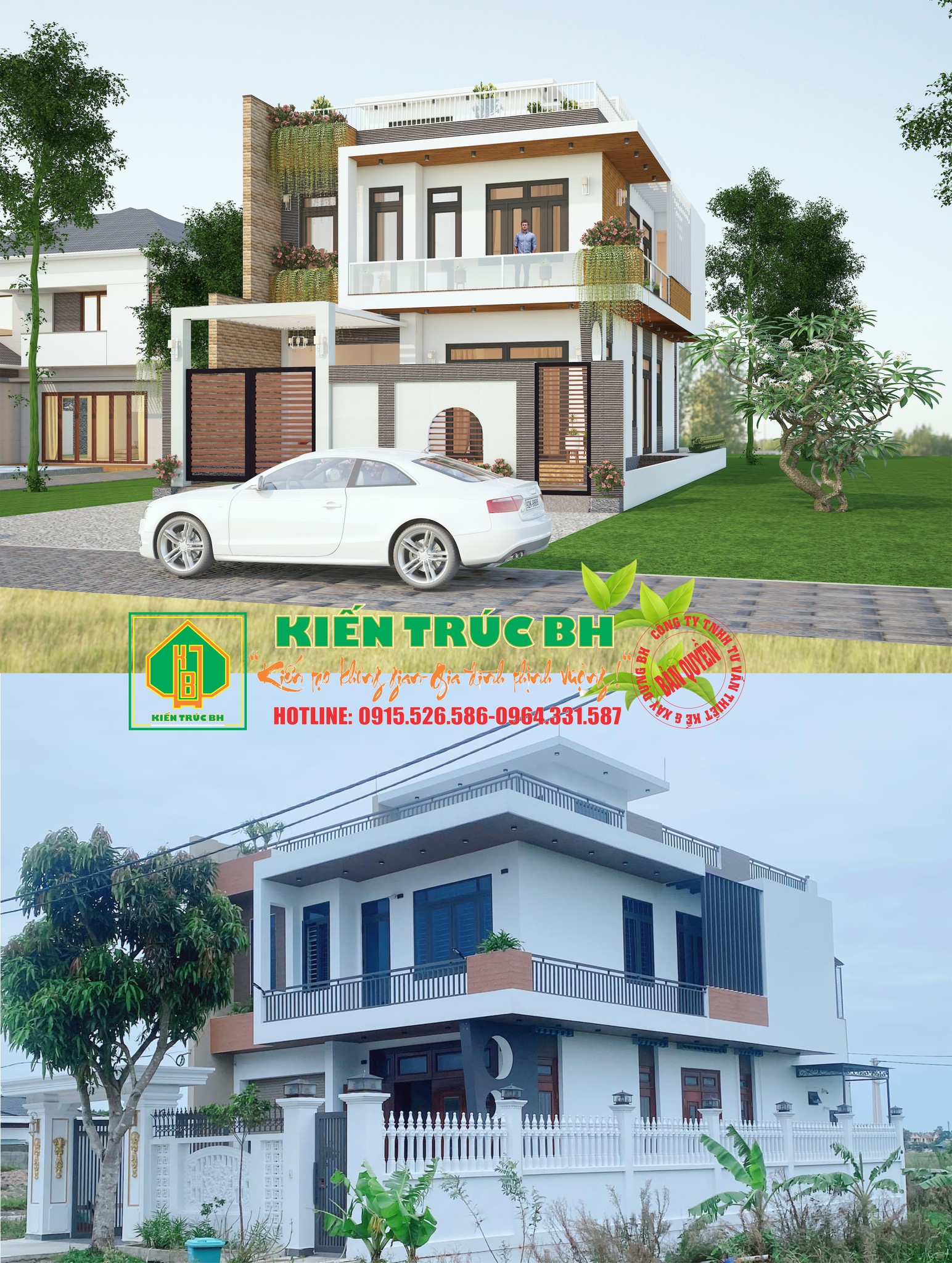 Mẫu nhà 2 tầng đơn giản