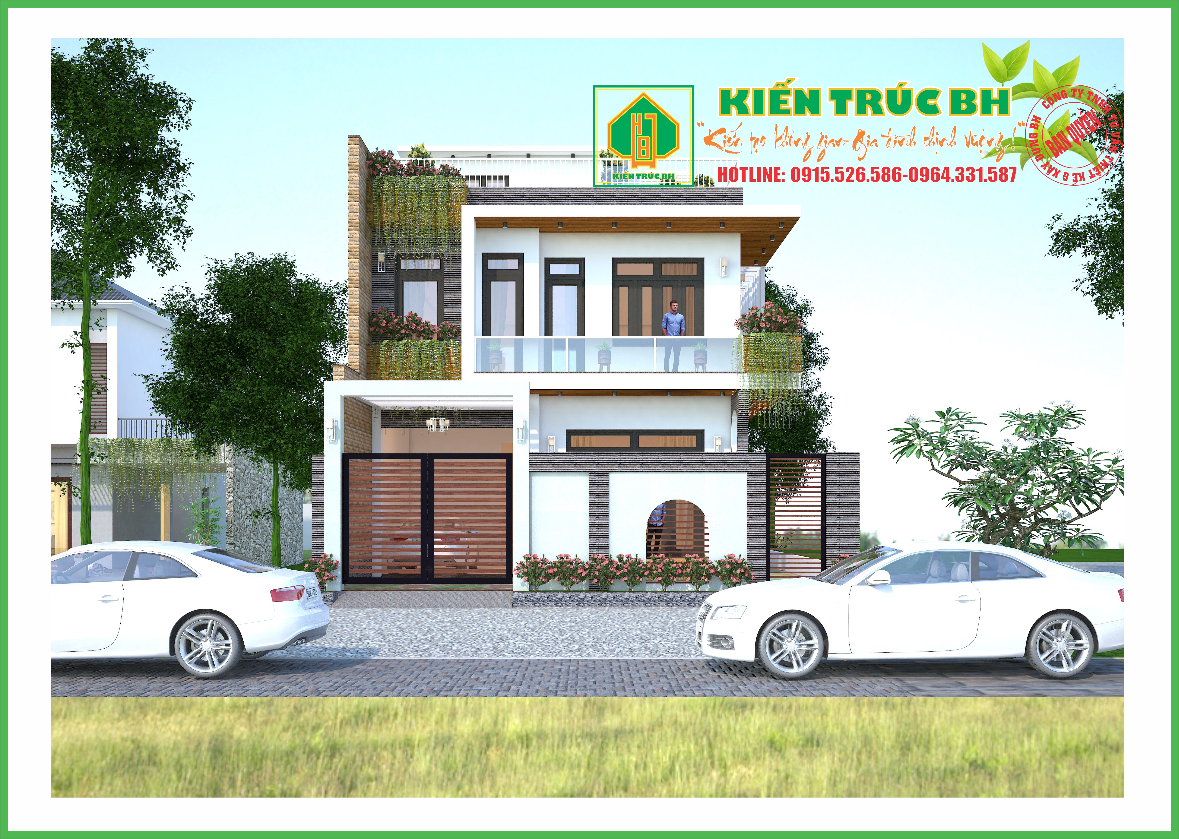 Mẫu nhà 2 tầng đẹp ở Thanh Hóa