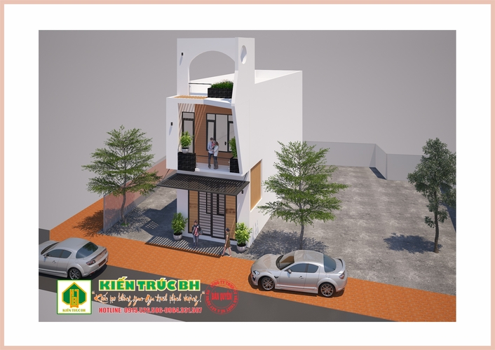nhà ống 2 tầng hiện đạ