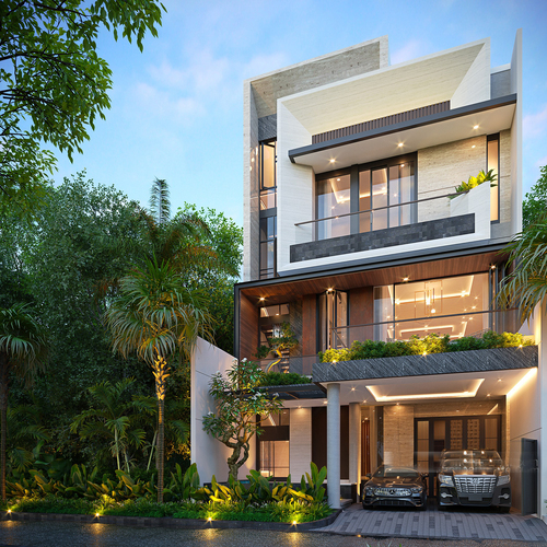 biệt thự 8m 3 tầng